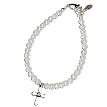 Cherished Moments First Communion Bracelet {S. Silver/6-12yrs}