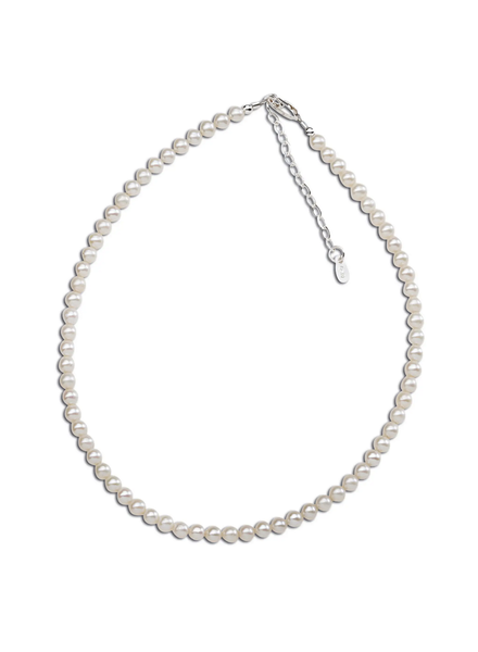 Cherished Moments Girls Pearl Necklace {S. Silver/14"}