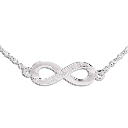 Cherished Moments Mom Infinity Necklace {S. Silver}