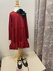 M.L. Kids FD0078 Shimmer Long Sleeve Dress {Red} Tween