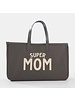 L2493 Super Mom Canvas Tote {Grey}