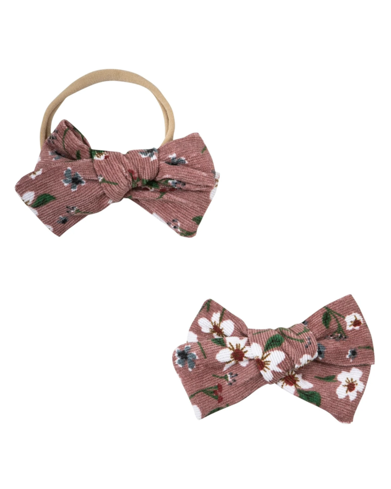 Mila and Rose Corduroy Bow Headband {4 Color Options}