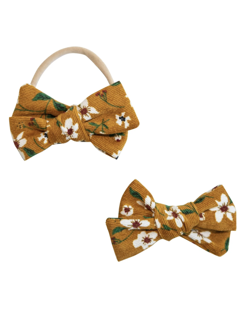 Mila and Rose Corduroy Bow Headband {4 Color Options}
