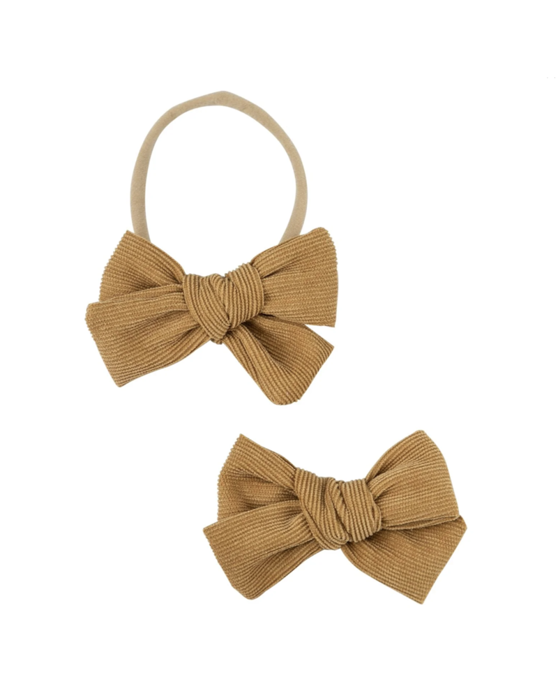 Mila and Rose Corduroy Bow Headband {4 Color Options}