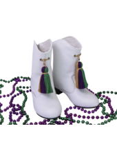 Blended Spirits Marching Boots {White w/ Tassel}