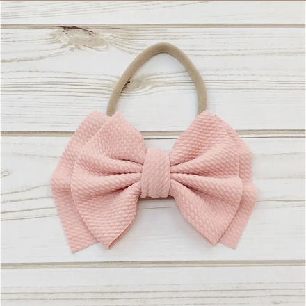 Ethan's Closet Elastic Bow Headband {11 Colors Options}