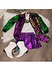 Belle Cher Mardi Gras Reversible Sequin Jacket {Toddler/Tween}