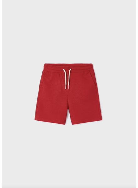 Mayoral Basic Cotton Shorts {Red}