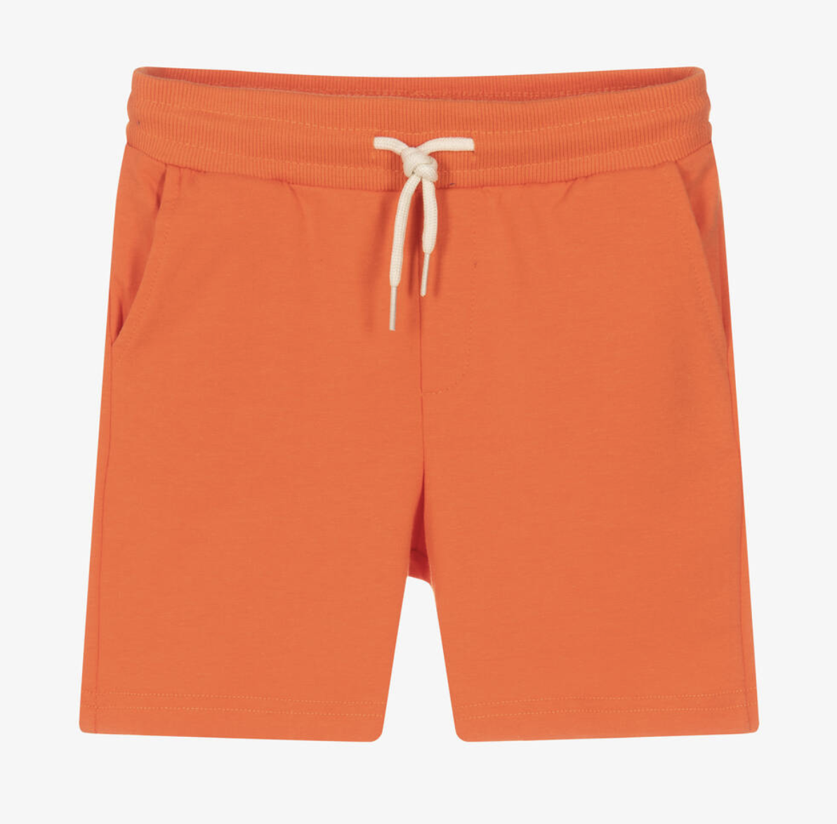 Mayoral Basic Fleece Shorts {Orange}