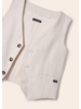 Mayoral Linen Vest {Khaki}