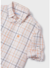 Mayoral Checked Button Shirt {Wht/Navy/Org}