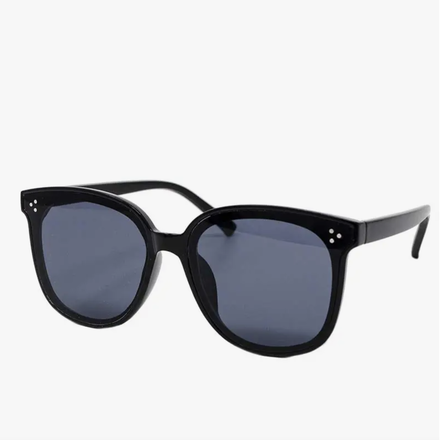 8033 Wayfarer Crystals Sunglasses {Black}