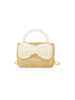 Glitter Pearl Handle Bow Handbag {2 Colors}
