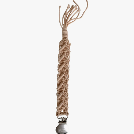 Chewable Charm Macrame Pacifier Clip {2 Colors}