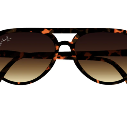 Hunter Lou The Aviator Kids Sunny {Tortoise w/ Brown Lens}