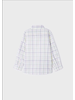 Mayoral Checked Button Shirt {Wht/Navy/Lime}