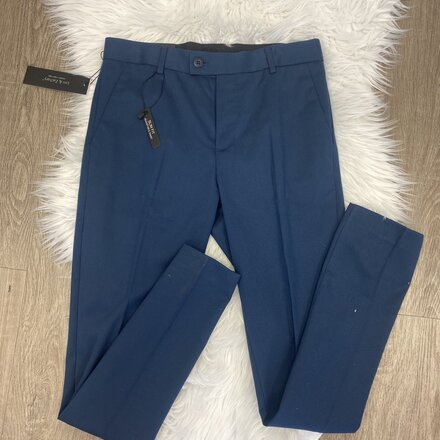 Slim Fit Dress Pants {Ink Blue}