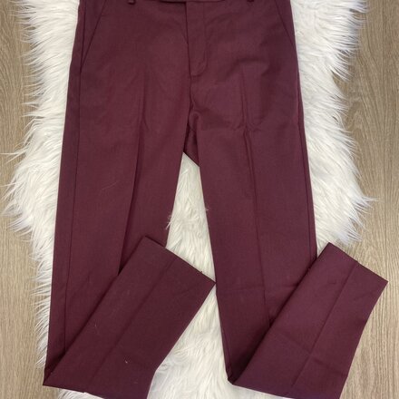 Slim Fit Dress Pants {Burgundy}