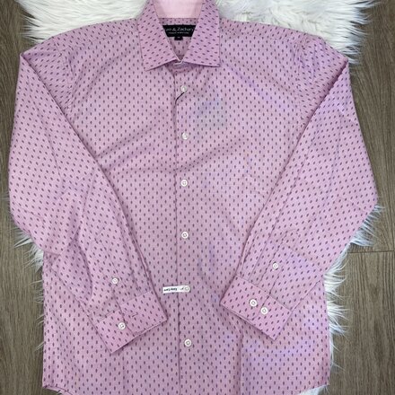 L/S Dress Shirts {Rose Oval Print}