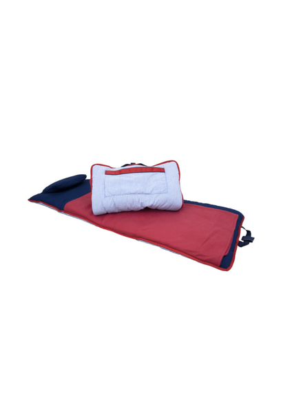 Seersucker Napmat {Navy/Wht/Red}