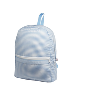 Gingham Backpack {Baby Blue}