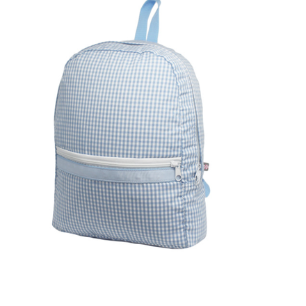 Gingham Backpack {Baby Blue}