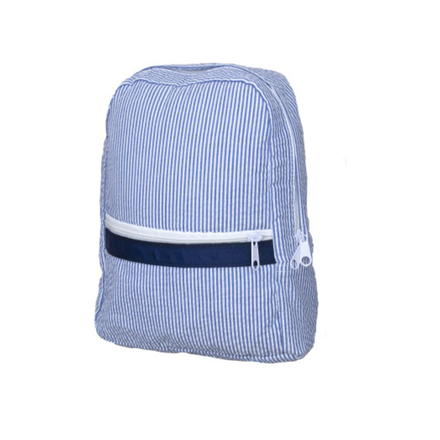 Seersucker Backpack {Navy}
