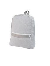 Seersucker Backpack {Grey}