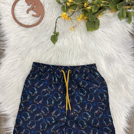Headphones Swim Trunk {Navy/Multi}