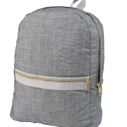 Chambray Backpack {Grey}