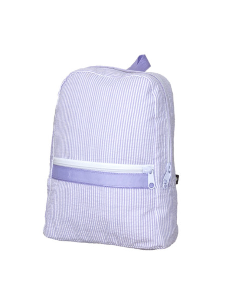 Seersucker Backpack {Lilac}