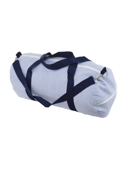 Seersucker Duffle Bags {Navy}