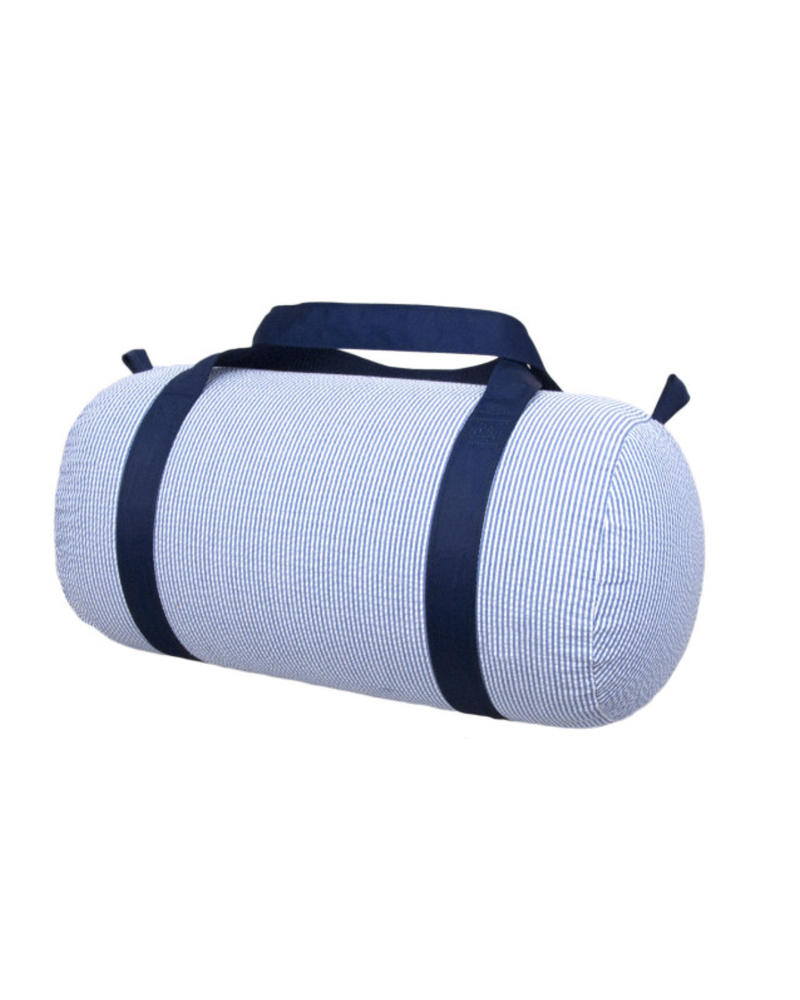 Seersucker Duffle Bags {Navy}