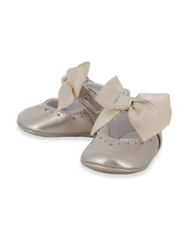 Mayoral Dressy Mary Jane Shoes {Light Gold}