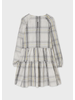 Mayoral Plaid Ruffled Dress {Ivory/Blk/Citron} Tween