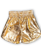 Belle Cher Metallic Shorts {Gold}