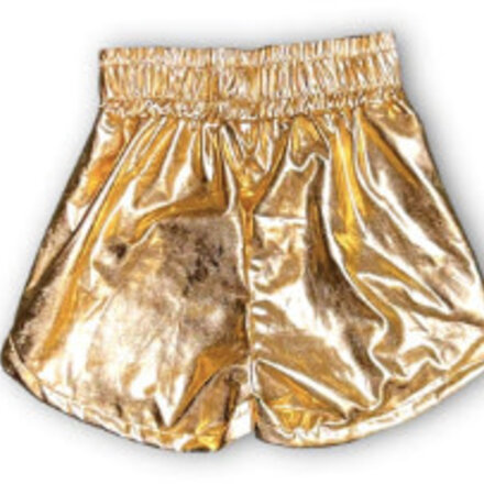 Belle Cher Metallic Shorts {Gold}