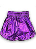 Belle Cher Metallic Shorts {Purple}