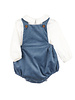 Sophie & Lucas Patrick Plush Cord Overall {Blue}