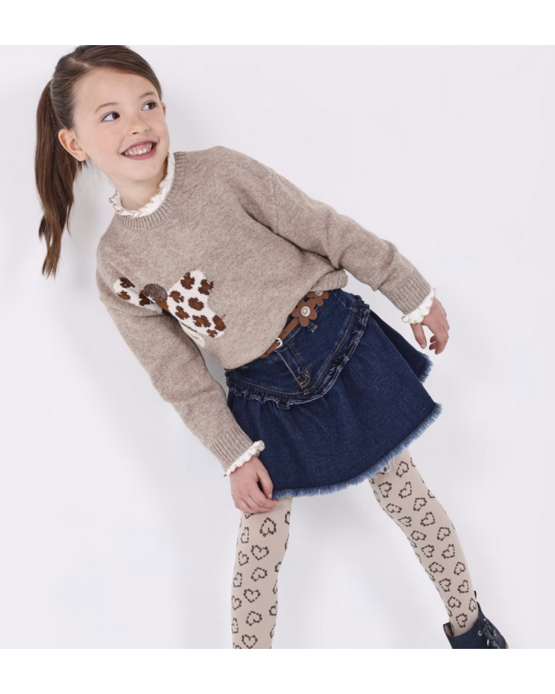 Mayoral 2-Pack Tights {Navy/Latte}