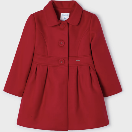 Mayoral Wool Coat {Red}