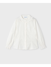 Mayoral Poplin Blouse {Ivory}