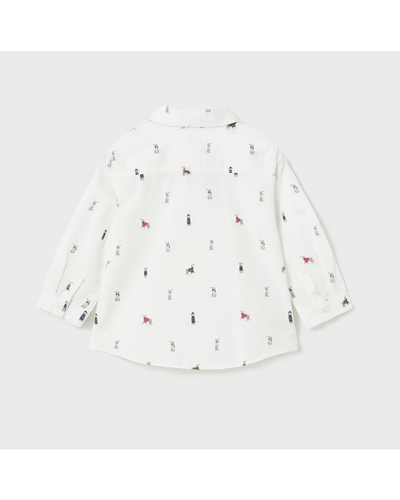 Mayoral L/S Button Up Shirt {White}