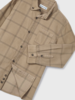 Mayoral  Plaid Corduroy Shirt {Tan/Grey}