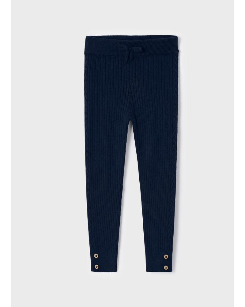Mayoral Ribbed Leggings {Navy}