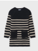Mayoral Striped Sweater Dress {Blk/Ivory}  Tween