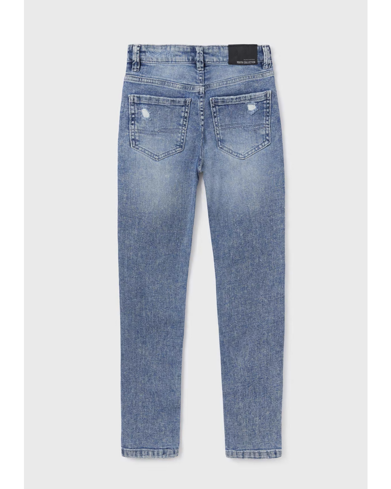 Mayoral Distressed Slim Fit Jeans {Blue} Tween