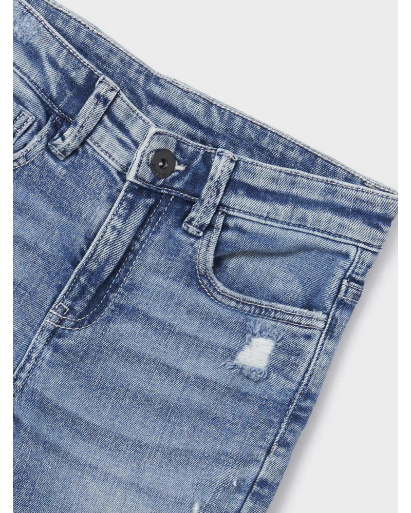 Mayoral Distressed Slim Fit Jeans {Blue} Tween