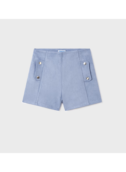 Mayoral Suede Shorts {French Blue}