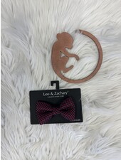 Bow Tie {Navy & Red Square w/ Carolina Dot}